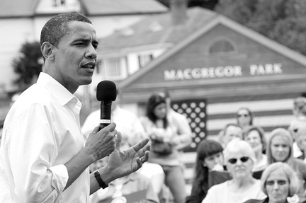 Barack Obama Campaigning