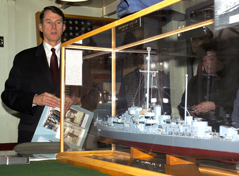 Michael McNulty Onboard The USS Slater