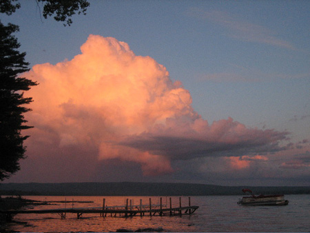 Clouds At Sunset Over Sacandaga