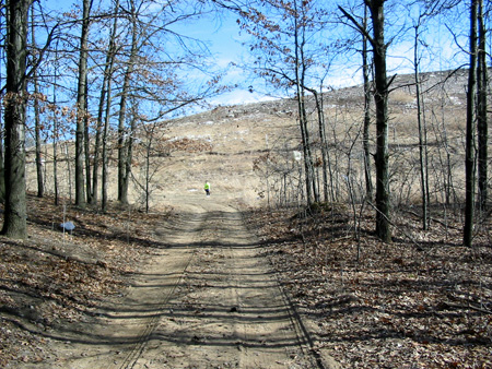 The Dump As Seen From The Site Of The Proposed Expansion. The Green/Yellow Spot Is The Wife Posing