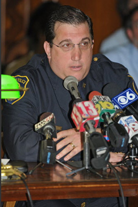 Sgt. Chris Mesley This Past April Testifying About The Ghost Ticket Scandal