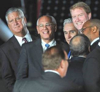 Again At Mr. Obama's Visit, Jennings Can't Quite Smile
