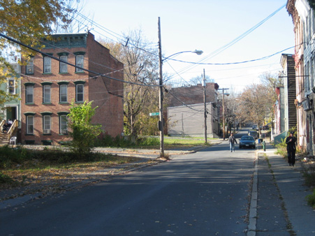 Looking Up Third Avenue At Teunis Street