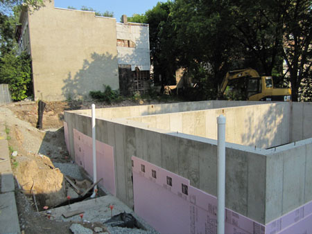 Three Homes Under Construction On Catherine Street Behind Morton Avenue