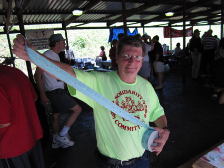 Fred Pfeiffer Rolls Out The Raffle Tickets