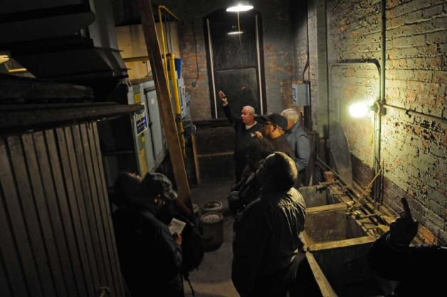 Members of the Albany Common Council and others get a tour of the Public Bath No. 2 in Albany, NY on November 8, 2010. The public bath is slated for closure under Mayor Jerry Jennings proposed 2011 budget. (Lori Van Buren / Times Union)