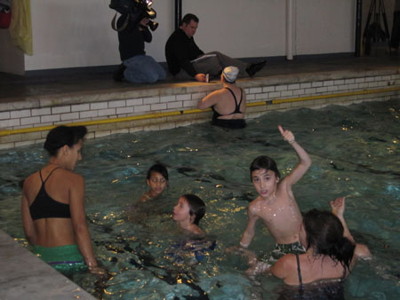 Swimmers Cavort While The Wife Grives An Interview