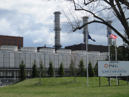 Plant In Selkirk Burns Natural Gas, Cooling Towers In Foreground