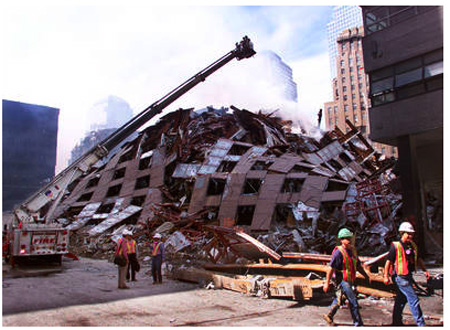 Building Seven Shortly After The Collapse