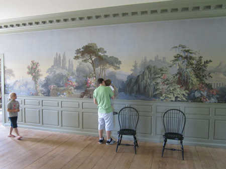 Schuyler Mansion, Wallpaper On The 2nd Floor