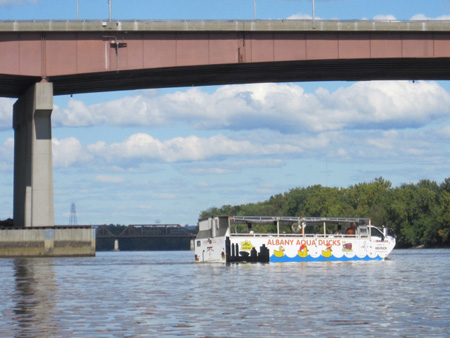 Short Trip: Albany Aqua Duck Turns Around At The Dunn Memorial Bridge