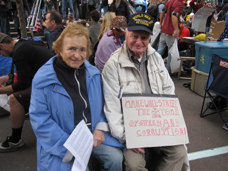 Occupation Supporters In Zuccotti Park