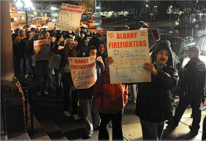 Firefighters Who Reside In The Suburbs Demand More From The Albany Taxpayers, November 2011