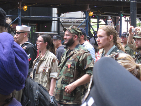 US Veterans Marching In Formation On Michigan Avenue In Chicago, May 20, 2012