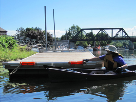 The Wife Inspects The Handicapped Boat Launch