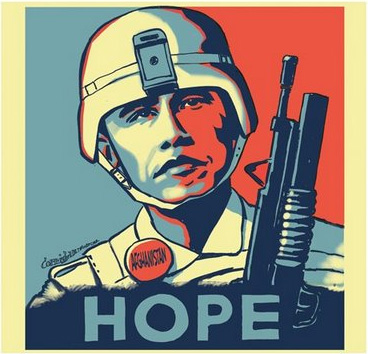 President Obama - Hope - Milatary garb