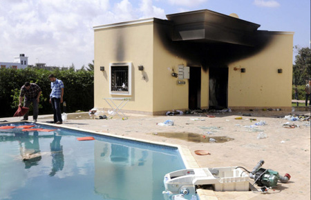 Consulate In Benghazi, Libya After The Attack