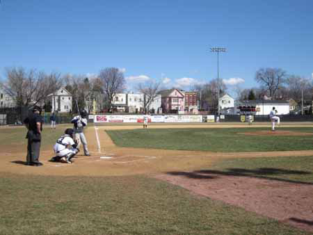 Start Of A Baseball Game St. Rose Vs. Pace At The Plumeri, Last Saturday In March