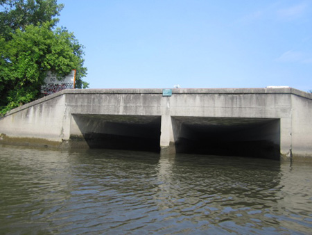 The Big C Pipe, Note The State-Issued Green SPDES Permit Top And Center