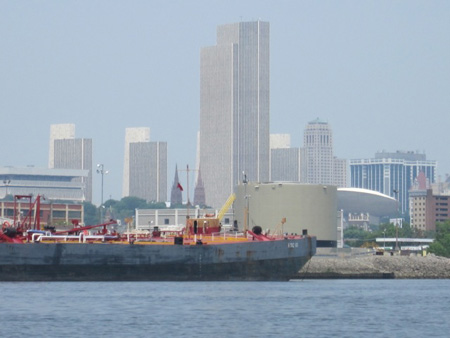 Port Of Albany Seen From Across The Hudson River
