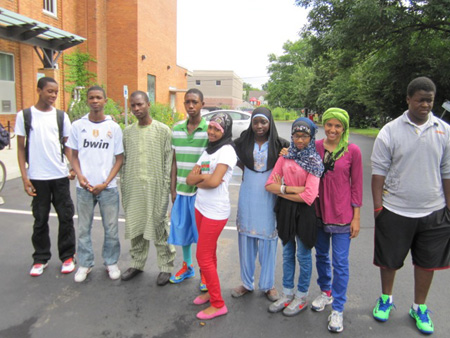 The African Kids, With Aysha Hoda 2nd From Right
