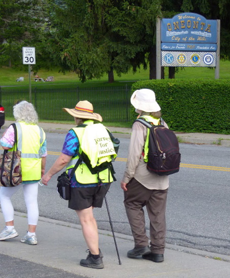 Finding A Sidewalk Upon Entering Oneonta