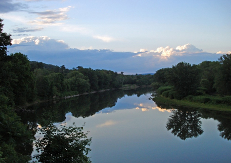 View Of The Susquehanna River At Bainbridge Where We Paddled, With Deceptively Calm High Water