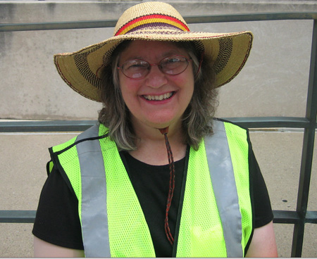Lynne Jackson, In Front Of 15 Henry Street, Is Pleased With The Success Of Her Walk