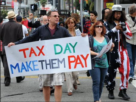 Patriots Protest Obama's Corporate Giveaways, 2011