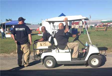 Bored Security Guards, Altamont Fairgrounds NRA Rally, August 24 2013