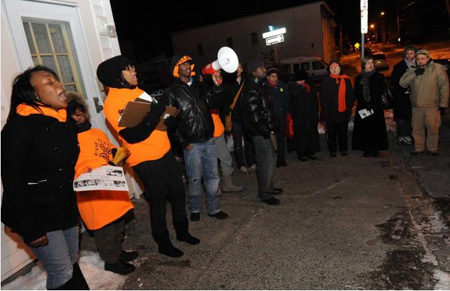 Anti-Gun Violence Rally, Sherman Street, Albany NY, January 2013