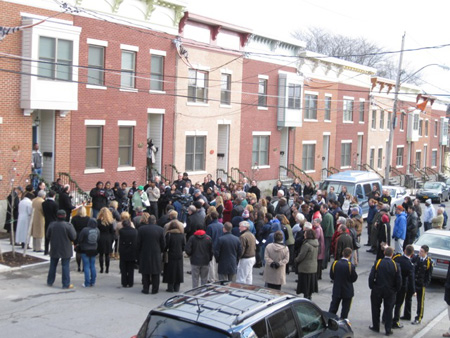 Dedication For "Morton's Walk" On Alexander Street, December 2012