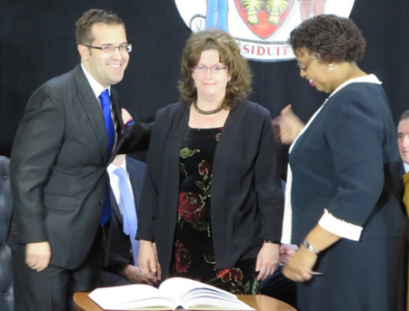 Judd Krasher (11th Ward) With His Mom And Carolyn McLaughlin