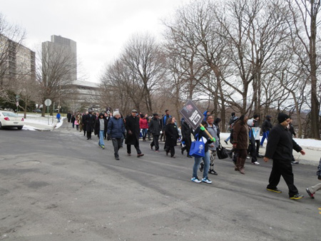Regular Folks and Straggling Politicians Followed Behind