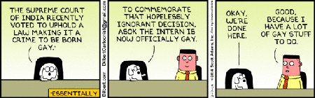 Dilbert Comic Censored By The Hearst Times Union, February 2014