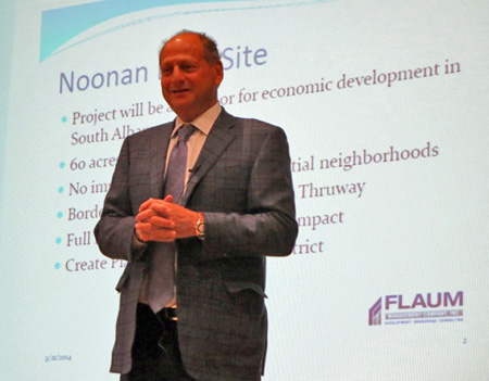 Developer David Flaum Pitches His Casino To The Public At Giffen School