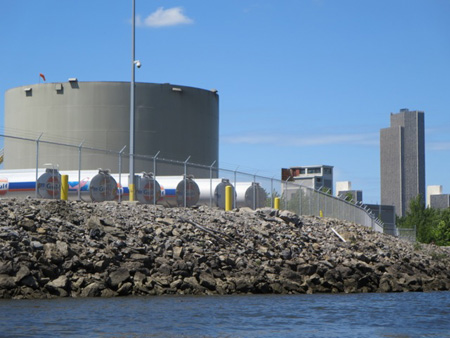 Global Corporation Oil Tank At The North End Of The Port Of Albany