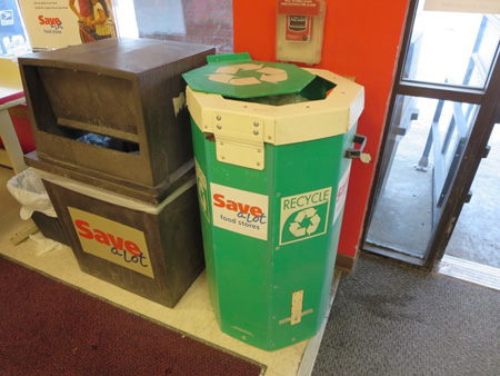Bag Can At The Save-A-Lot, Also Needs More Specific Signage