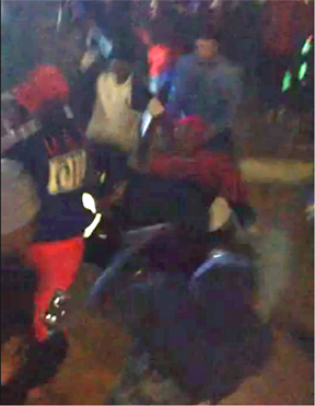 A Crowd Piles On And Beats A Single Concertgoer (Center In Red) Migos Riot Albany