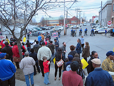 Protest At The Morton Avenue Police Station For Donald Ivy, April 3