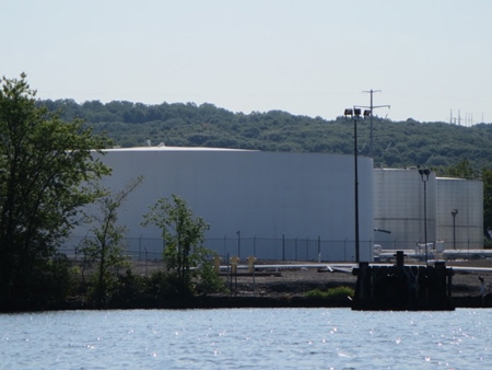 New Oil Storage Tanks On The Rensselaer Side Of The Hudson River