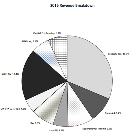 Where The Government Of Albany Gets Revenue, Note 19-A Slice Of The Pie Which Is Less Than Enough