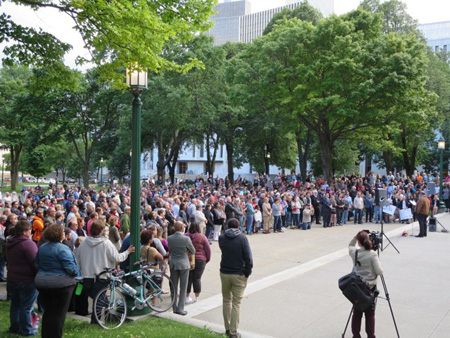 Vigil After The Orlando Shootings At The State Capitol, June 14