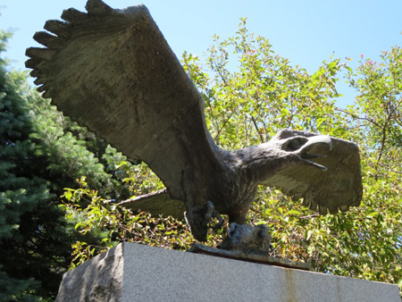 The Horrifying Eagle Of Death Atop The War Memorial In Delmar