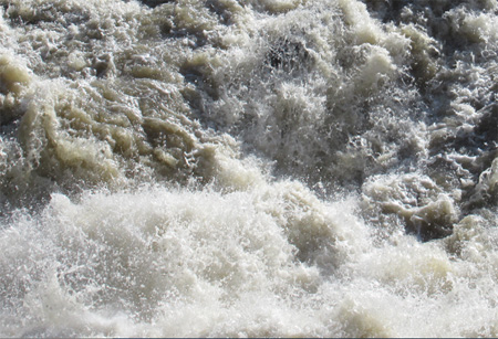 Normanskill Rapids Along The Rail Trail, April 2017