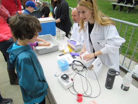 Display Table, Earth Day Science March, Albany NY