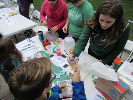 Display Table, Earth Day Science March, Albany NY