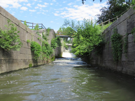 The Old Champlain Canal Lock Used Today As A Spillway
