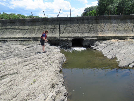 Channel Under The Spillway