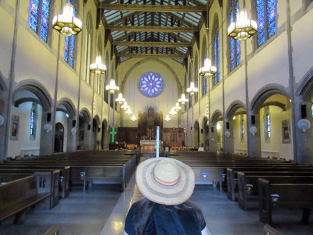 The Wife Enters The Church On Delaware Avenue